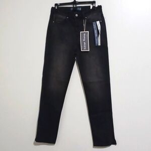 Indigo Rising black jeans. "Comfort Stretch" slim denim pants.  Size 7.  NWT